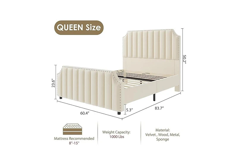 gaomon Queen Size Bed Frame
