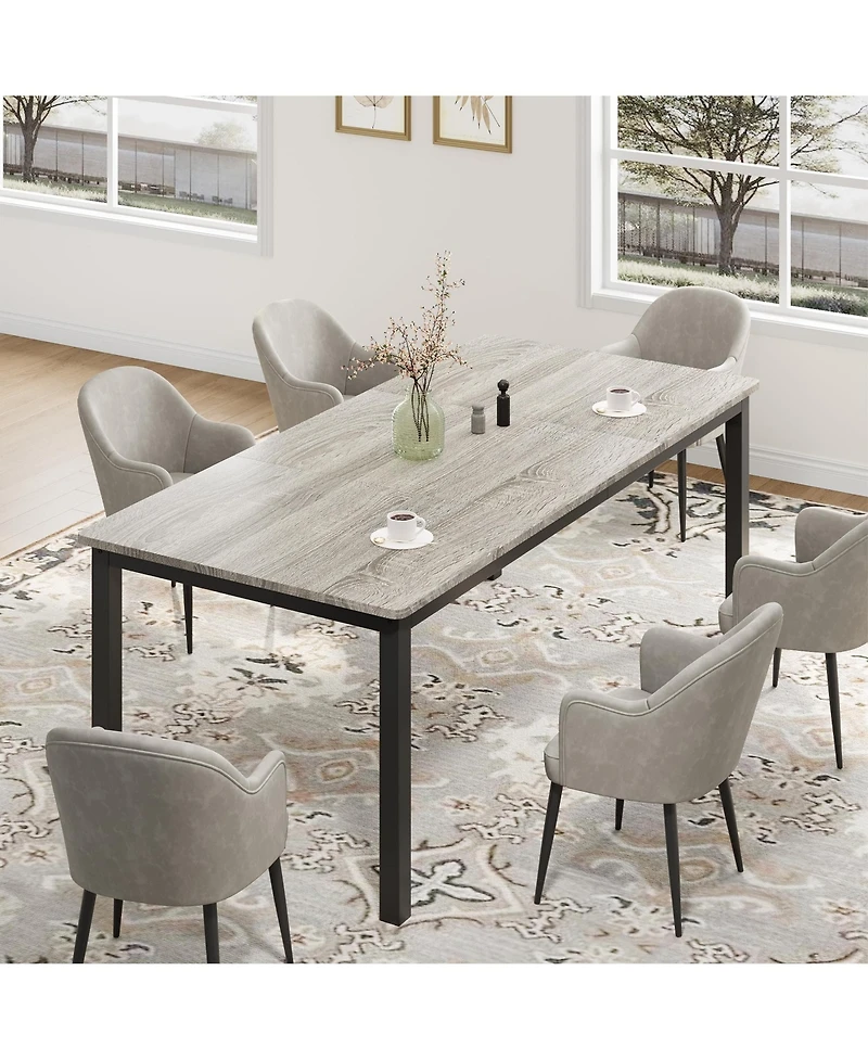 gaomon 70.9 Inch Long Dining Table for 6-8 People