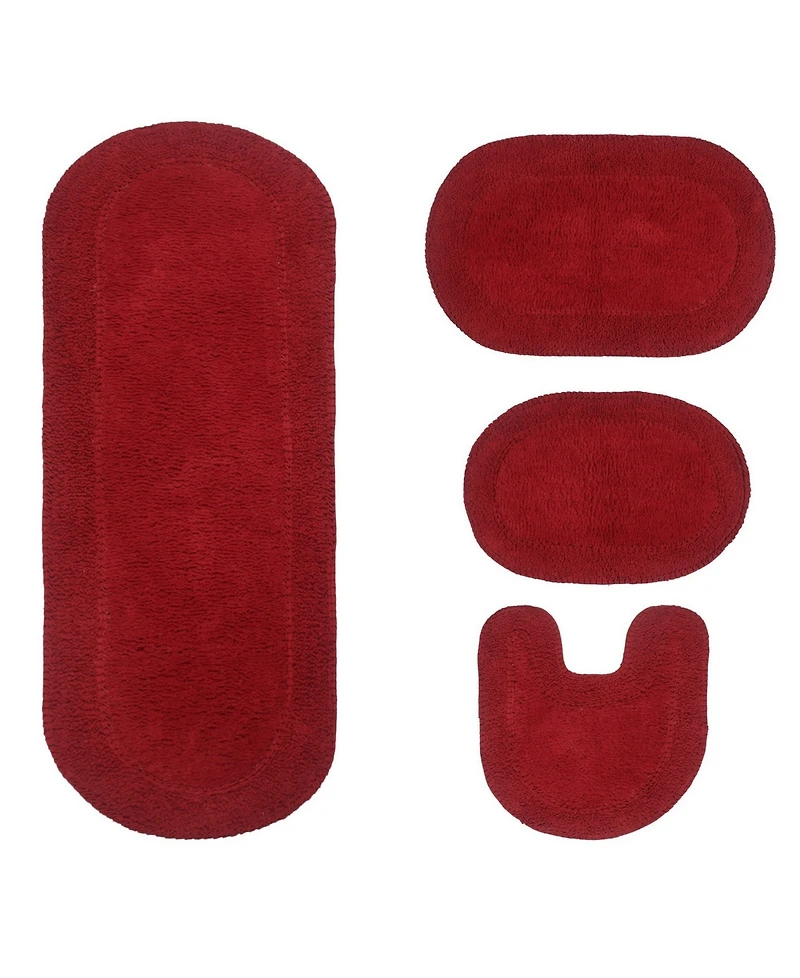 Home Weavers Double Ruffle -Pc. Bath Rug Set