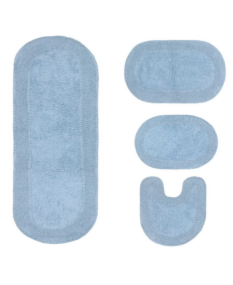 Home Weavers Double Ruffle -Pc. Bath Rug Set