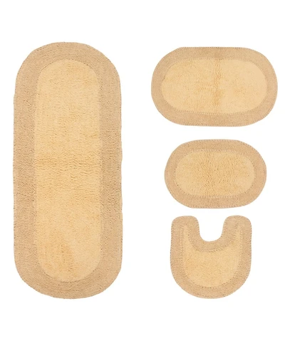 Home Weavers Double Ruffle 4-Pc. Bath Rug Set