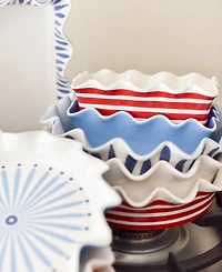 Coton Colors Stripe Ruffle Loaf Pan