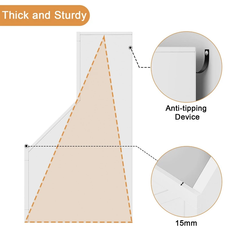 Gaomon Kids Bookshelf Bookcase Toddlers Playhouse Cabinet Shelf