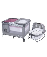 Baby Trend Nursery Den Playard with Rocking Cradle