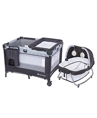 Baby Trend Nursery Den Playard with Rocking Cradle