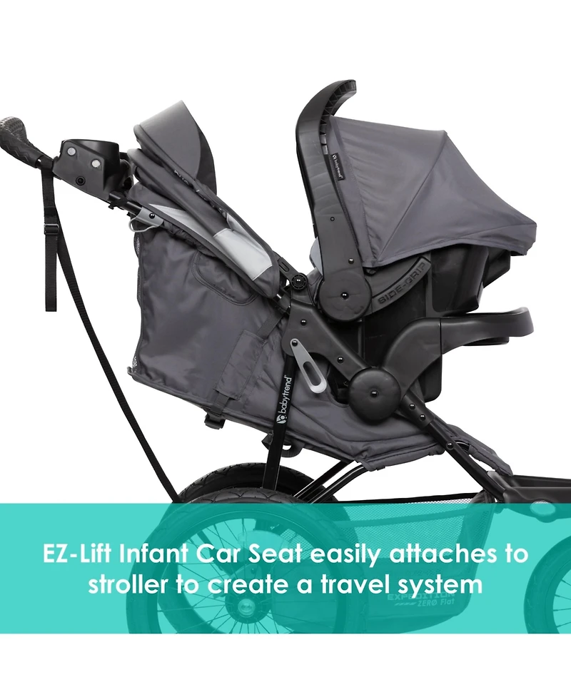 Baby Trend Expedition Zero Flat Jogger Travel System with Led Lights