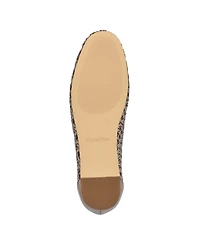 Calvin Klein Women's Zatoria Woven Ballet Flats