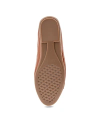 Aerosoles Women's Bentley Buckle Flats - Tan Patent Crinkled Faux Leather
