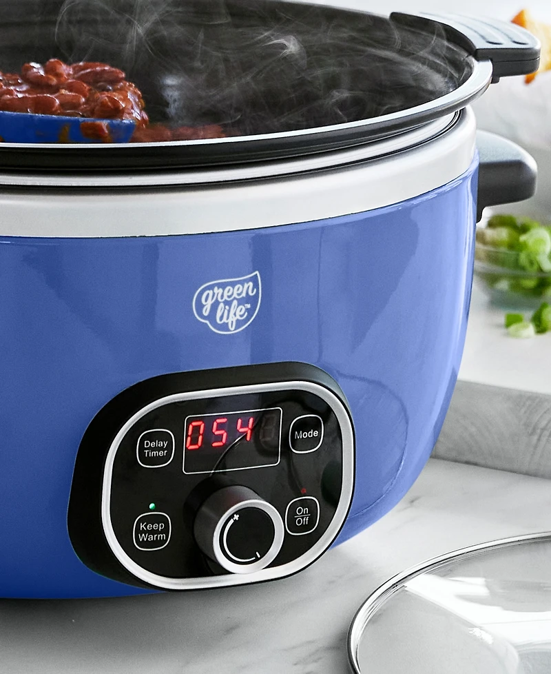 GreenLife Ceramic Nonstick Healthy Cook Duo Slow Cooker