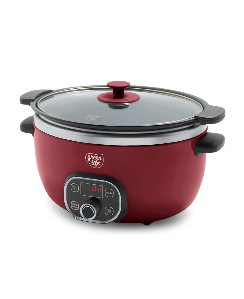 GreenLife Ceramic Nonstick Healthy Cook Duo Slow Cooker