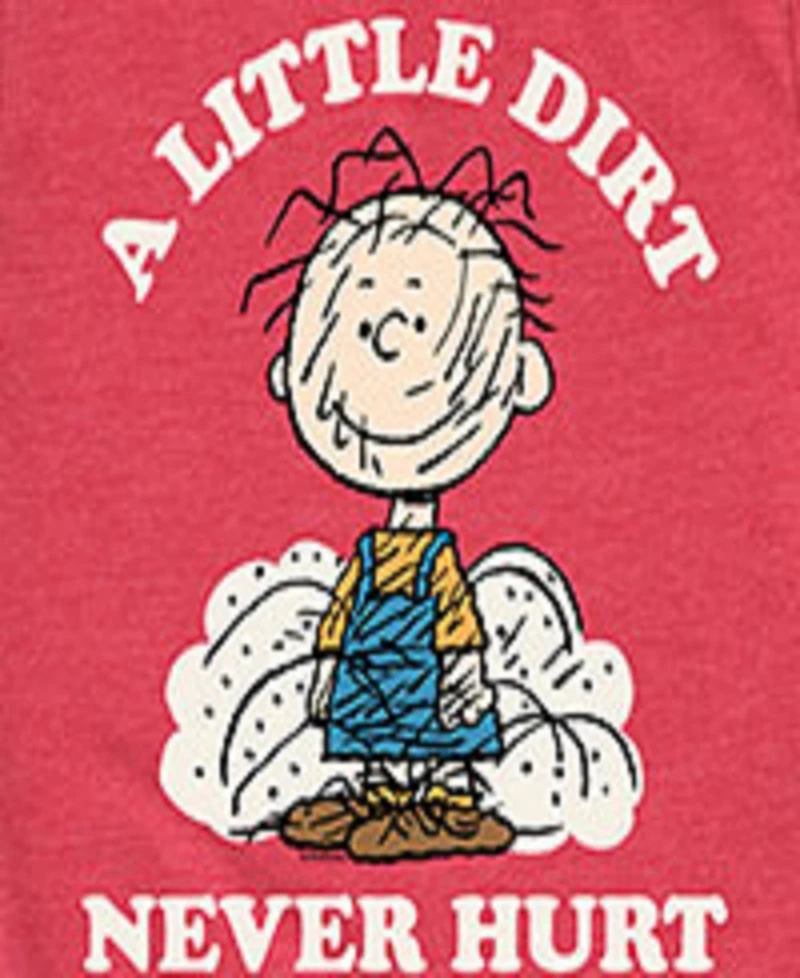Peanuts Big Boys A Little Dirt Never Hurt Graphic Tee