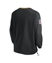Nike Men's Black New Orleans Saints 2023 Sideline V-Neck Pullover Windshirt