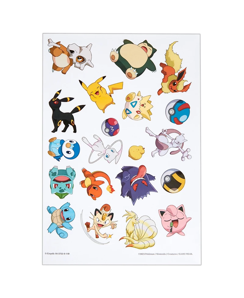Crayola Pokemon Coloring Book, 96 Pages, Pack of 8