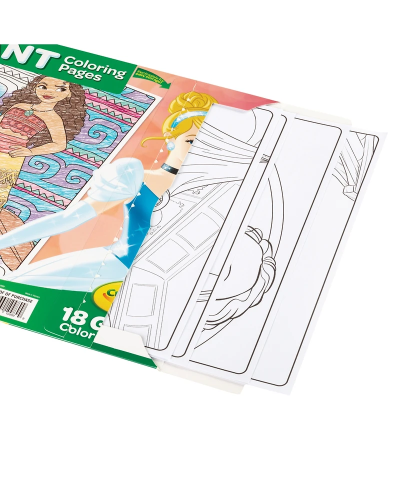 Crayola Giant Coloring Princess Pages, Pack of 4
