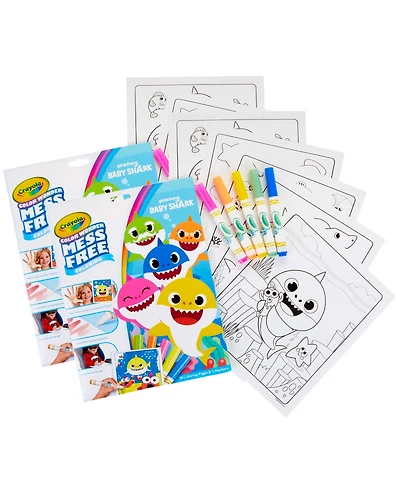 Crayola Color Wonder Mess Free Coloring Pad Markers and Baby Shark, Pack of 2