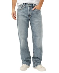 Silver Jeans Co. Men's Zac Relaxed Fit Straight Leg Luxe Heritage