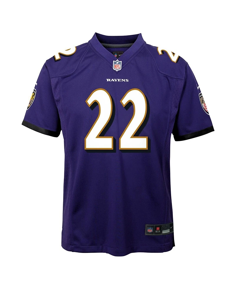 Nike Big Boys and Girls Derrick Henry Purple Baltimore Ravens Team Player Game Jersey