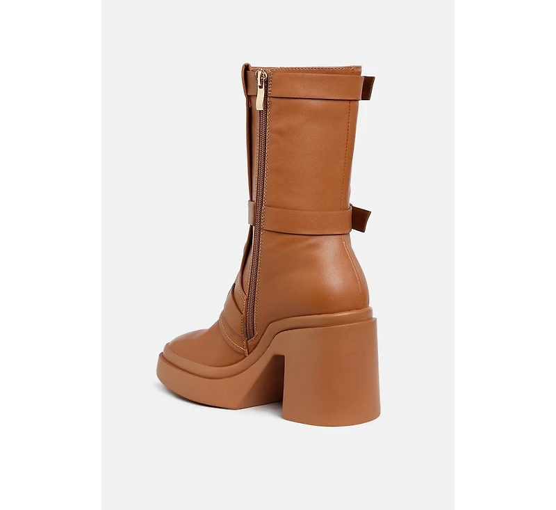 Syrah Chunky Biker Boots