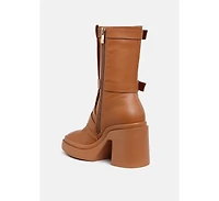 Syrah Chunky Biker Boots