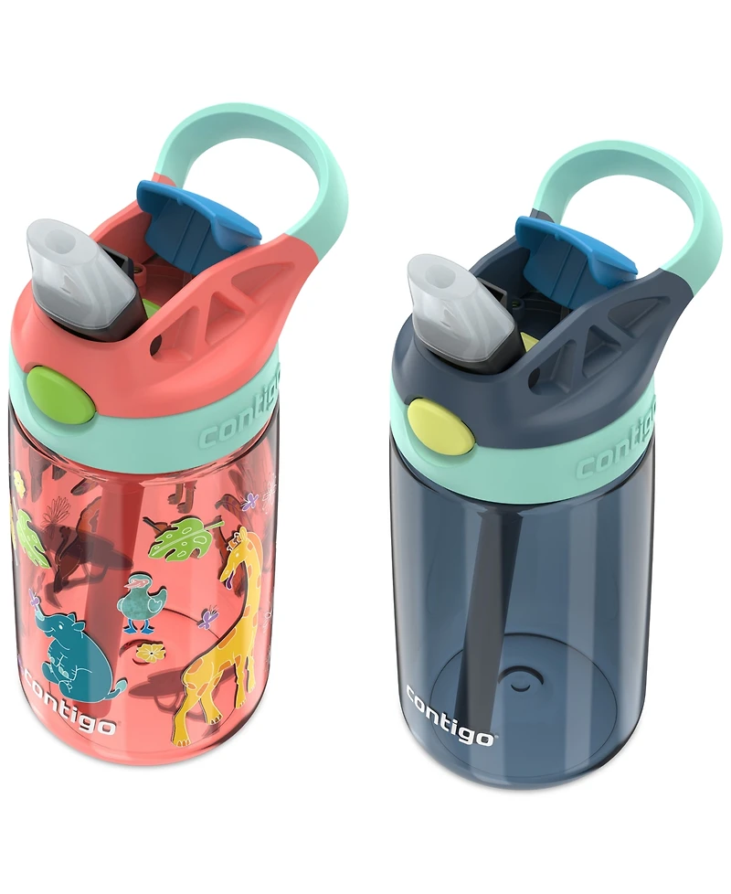 Contigo Kids 2-Pack Autospout Straw 14-Oz. Water Bottles