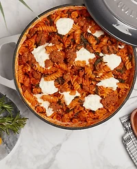 Smith and Clark Blue Gradient 5-Quart Enameled Cast Iron Dutch Oven