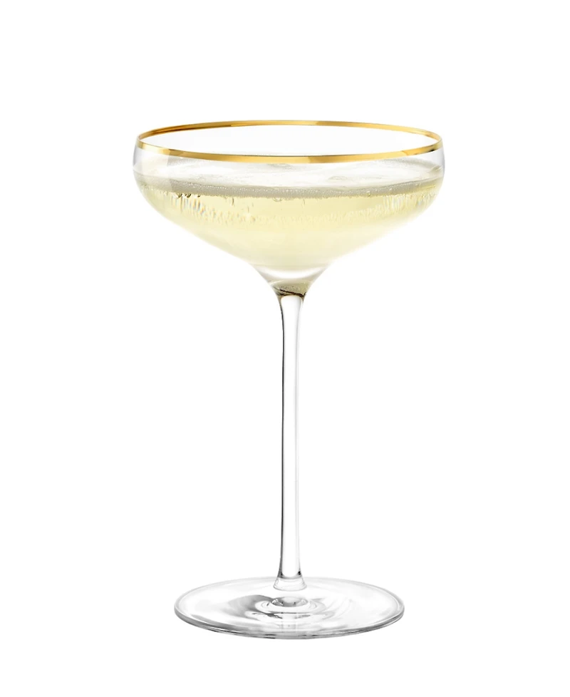 Stolzle Lausitz Cabaret Swing Saucers Glasses, Set of 4