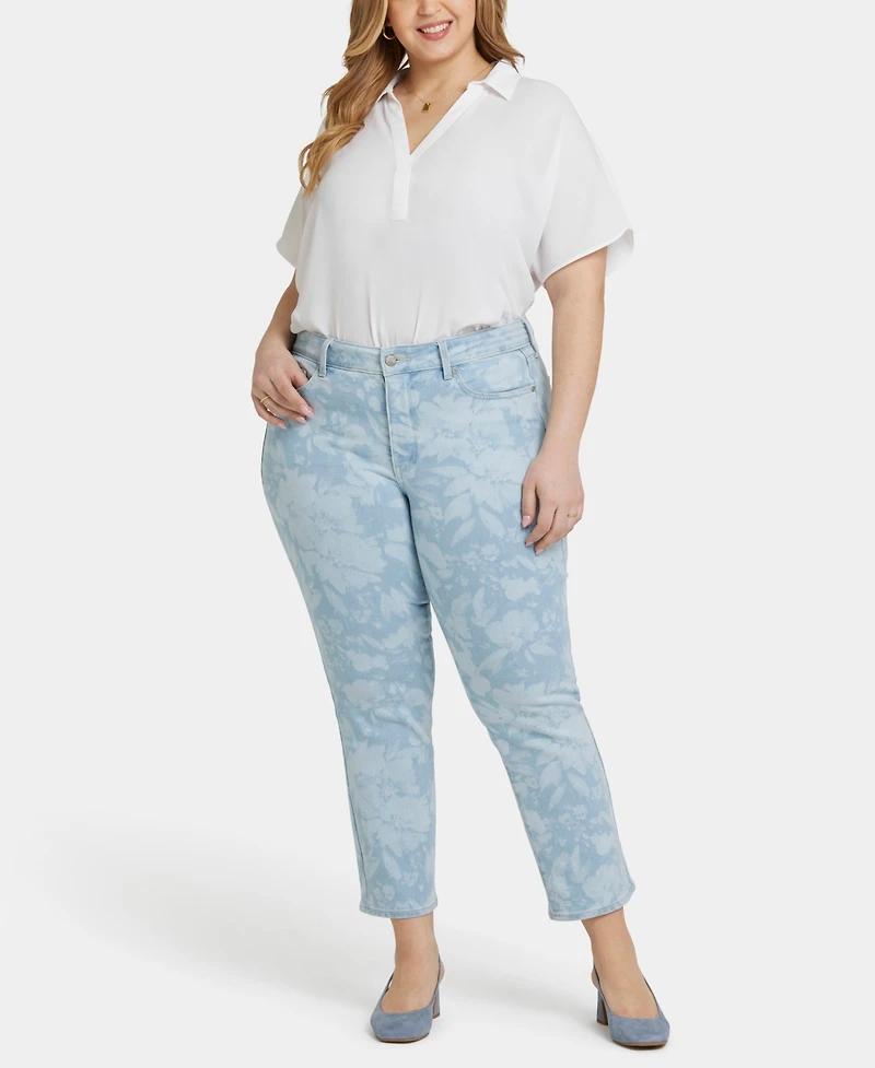 Nydj Plus Marilyn Straight Ankle Jeans