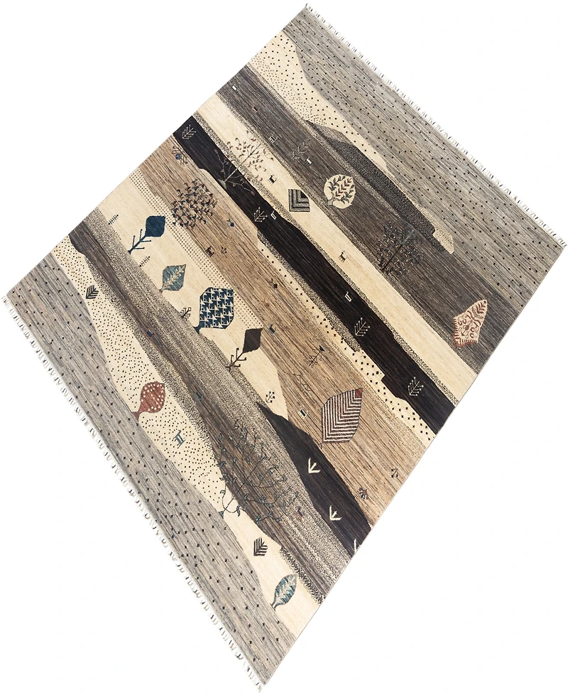 Adorn Hand Woven Rugs Tribal M1999 8'2"x9'6" Area Rug
