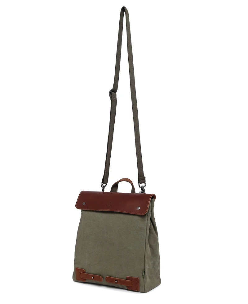 Tsd Brand Cooper Convertible Canvas Backpack