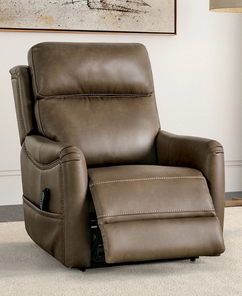 Furniture of America 33" Starbright Artificial Leather Power Recliner Lift Chair