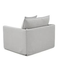 Furniture of America 47" Linen Maddy Narrow Track Arm Chair