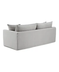 Furniture of America 84" Linen Maddy Narrow Track Arm Sofa