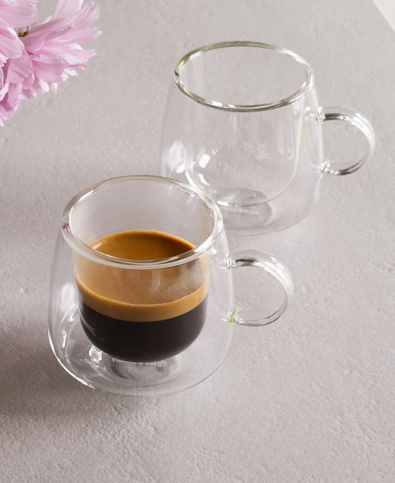 Villeroy & Boch Artesano Hot Cold Beverages Small Insulated Espresso Glass, Set of 2