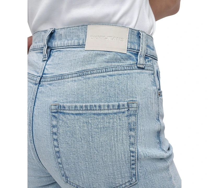 Dkny Jeans Women's High-Rise Tailored Wide-Leg