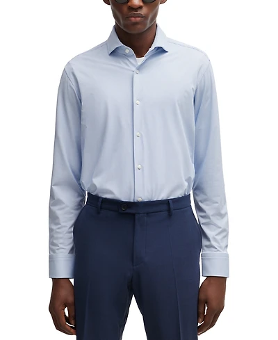 Boss by Hugo Boss Men's Performance-Stretch Regular-Fit Shirt