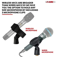 5 Core Tripod Mic Stand Height Adjustable 32 to 70" Universal Microphone Mount Stands w Round Base Ms Rbl