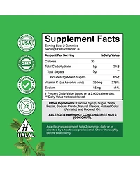 Vitamin C Gummies for Adults, Chewable Immune Support Gummies, Ascorbic Acid Natural Vitamin C Gummy Immune Booster for Adults, Nature's Craft, 60ct