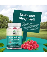 Magnesium Gummies, Relaxing Magnesium Citrate Gummies for Muscle Function and Relaxation Support, Nature's Craft, 90ct