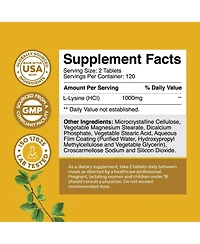 Lysine Tablets, Nature's Craft, 240ct