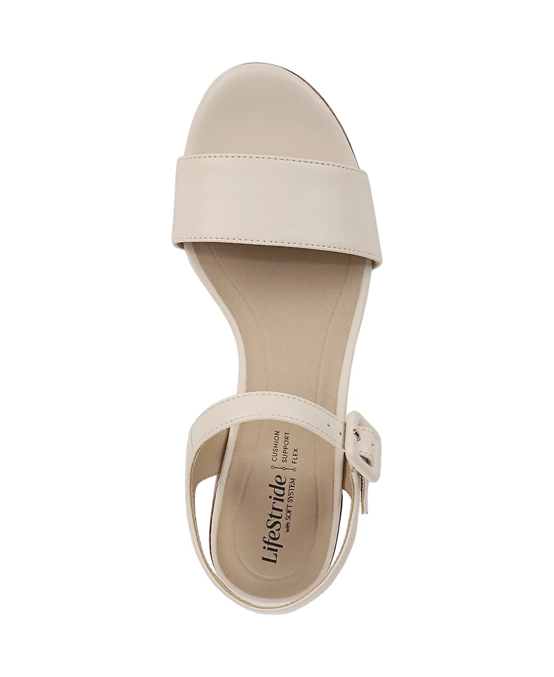 LifeStride Women's Rhythmn Platform Block Heel Sandals