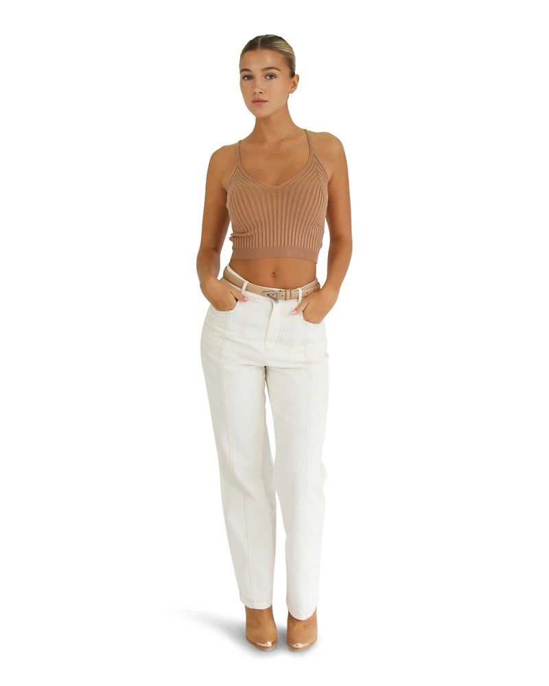 Belle & Bloom Women's All I Need Knit Crop