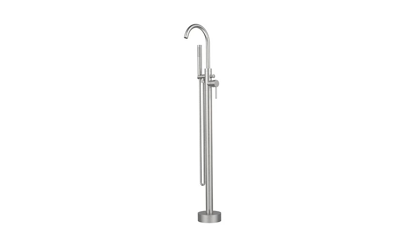 Slickblue Freestanding Bathtub Faucet Floor Mount Bathroom Faucet with Hand Shower