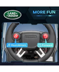 Qaba 2 1 Land Rover Licensed 6V Ride On Car, Sliding Light