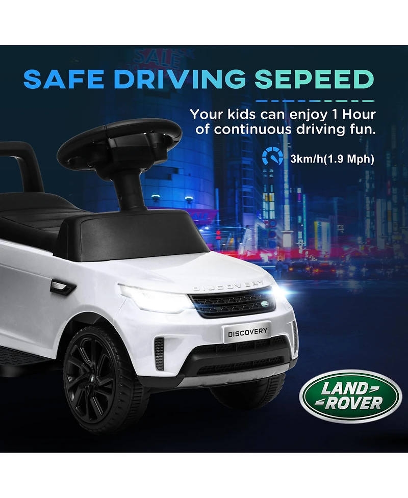 Qaba 2 in 1 Land Rover Licensed 6V Ride On Car, Sliding Car, Light