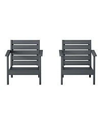 WestinTrends Outdoor Patio Hdpe Deep Seating Armchair (Set of 2)