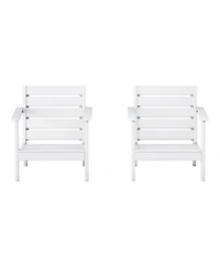 WestinTrends Outdoor Patio Hdpe Deep Seating Armchair (Set of 2)