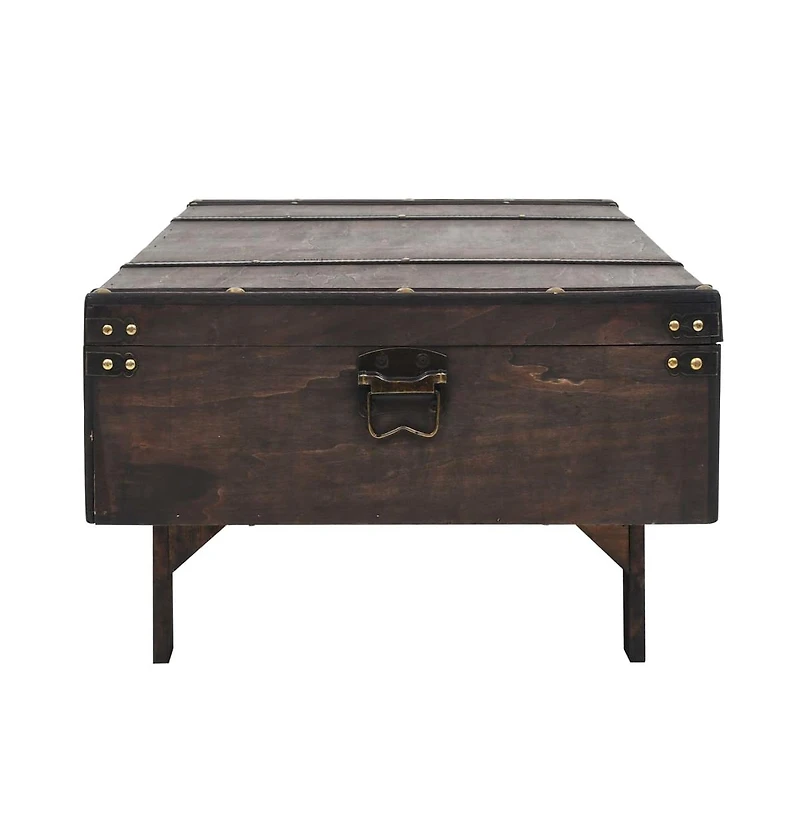 Coffee Table Solid Wood Vintage like Style 47.2"x21.7"x13.8"