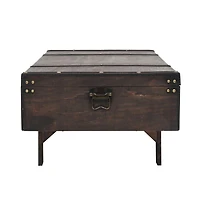 Coffee Table Solid Wood Vintage like Style 47.2"x21.7"x13.8"