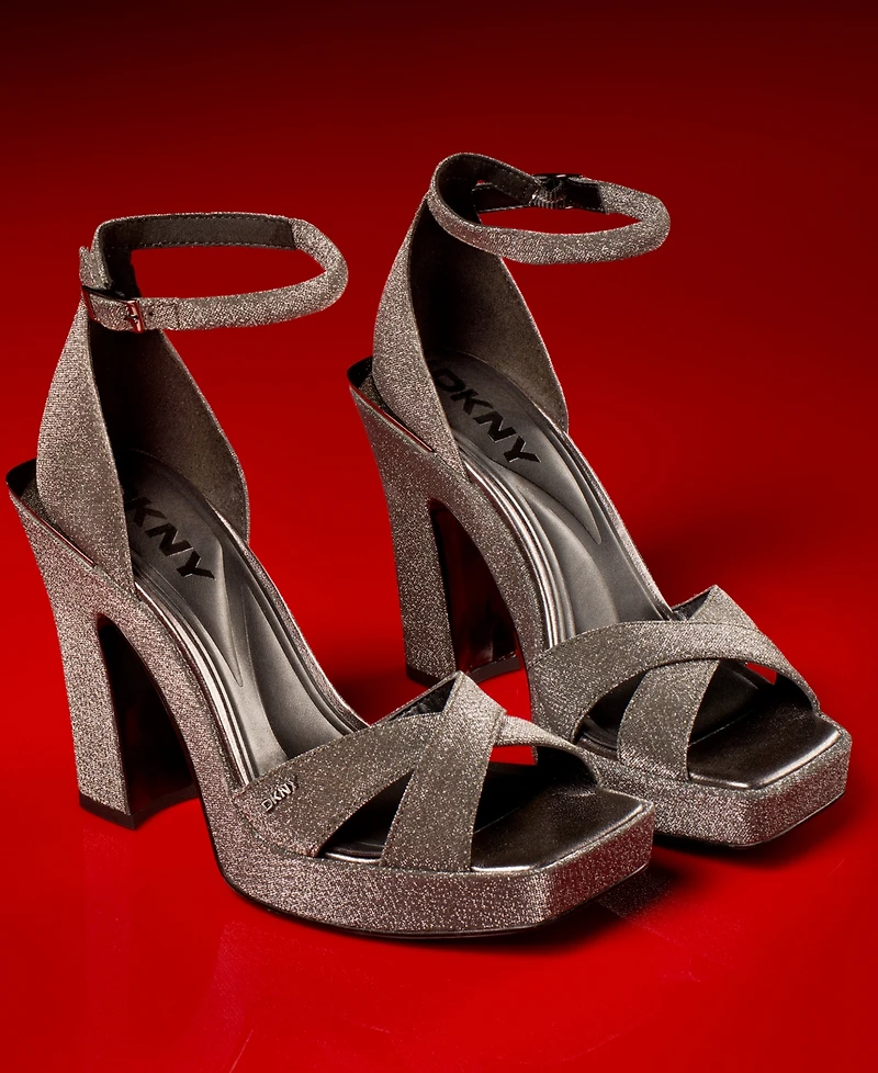 Dkny Women's Linda Strappy Square-Toe Sandals