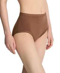 Natori Bliss Lace-Trim High Rise Cotton Brief Underwear 755058